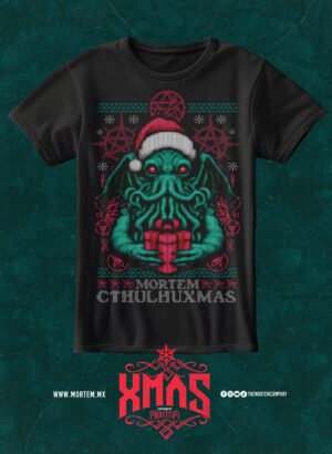 Playera Ugly Sweater Cthulhu Xmas-001 Mortem by Dosak Moreno