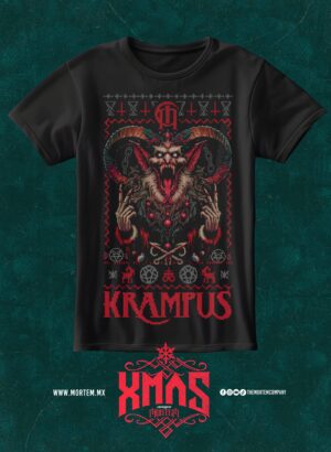 Playera Ugly Sweater Krampus Xmas-002 Mortem by Dosak Moreno